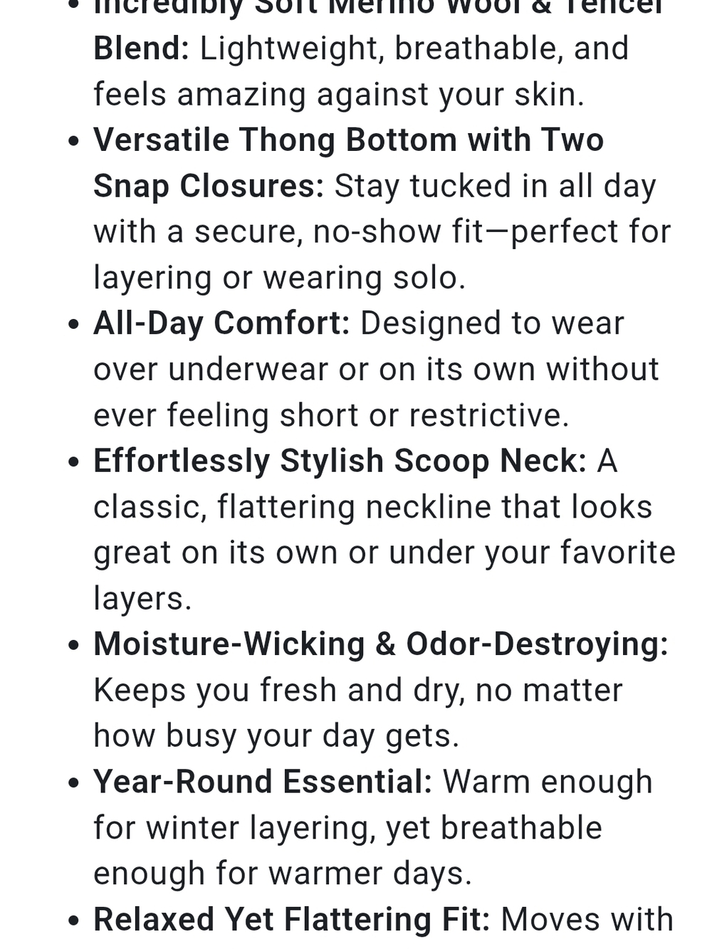 Woolx Merino Women's Red Bodysuit - Picture 7 of 12